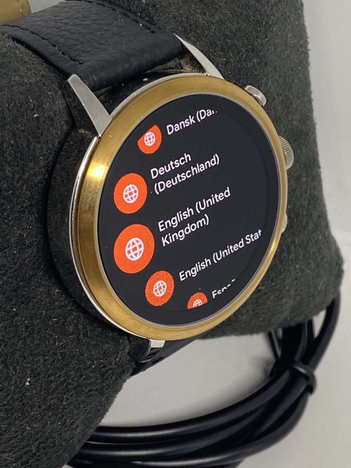 Fossil Gen 4 Authentic Digital Dial Smart Watch Custom Band FTW6016 AB588