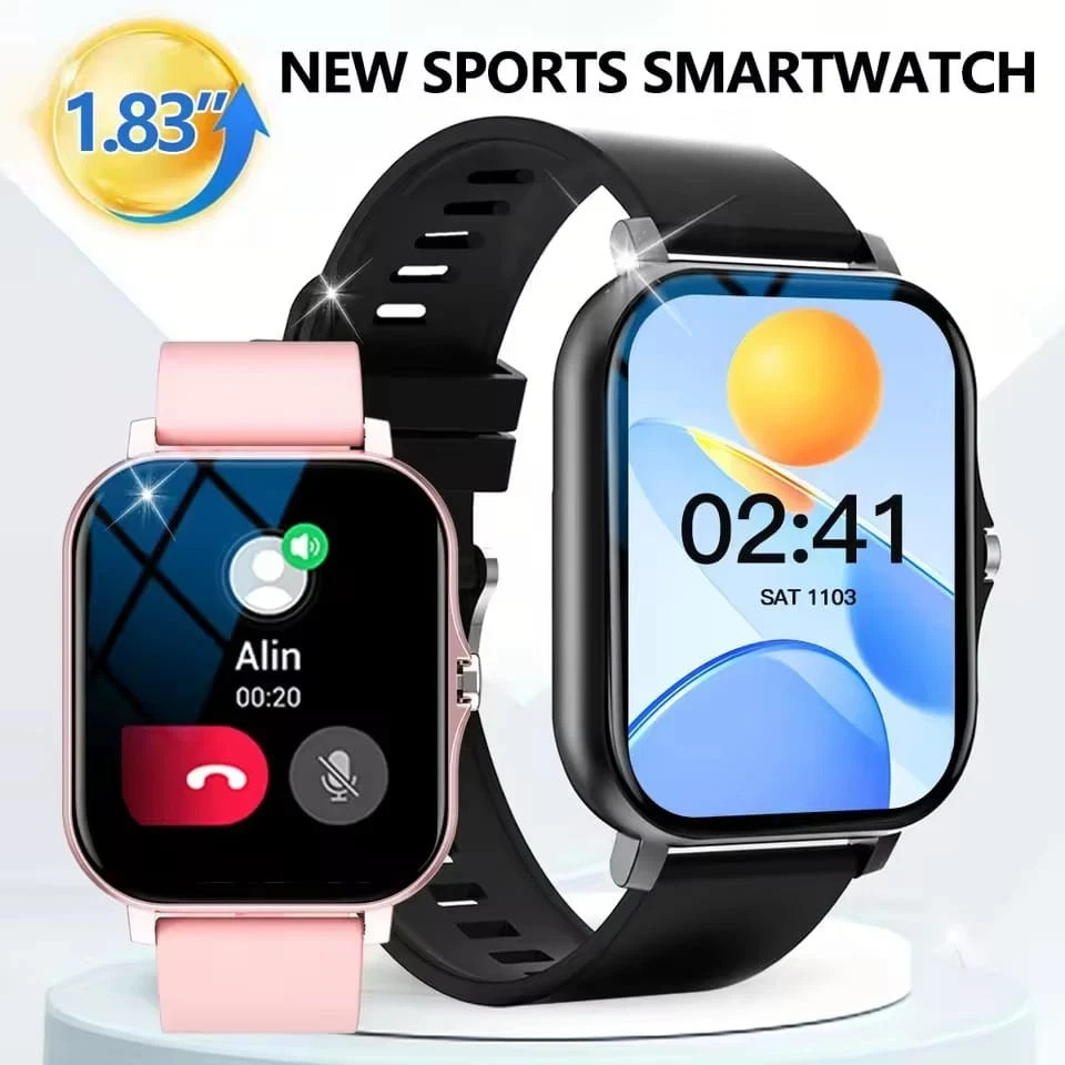 Waterproof Sports Smartwatch For Men’s And Women’s Wireless Calling Reminder