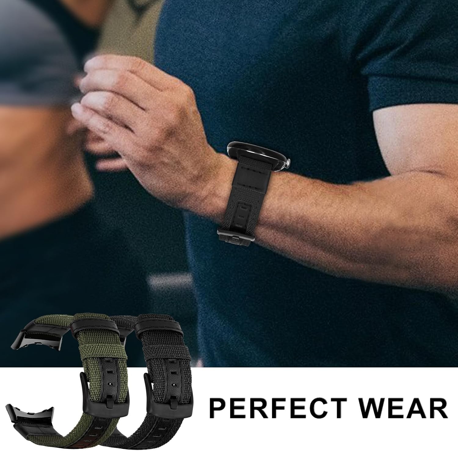 Woven Nylon Strap Compatible with Google Pixel Watch 3