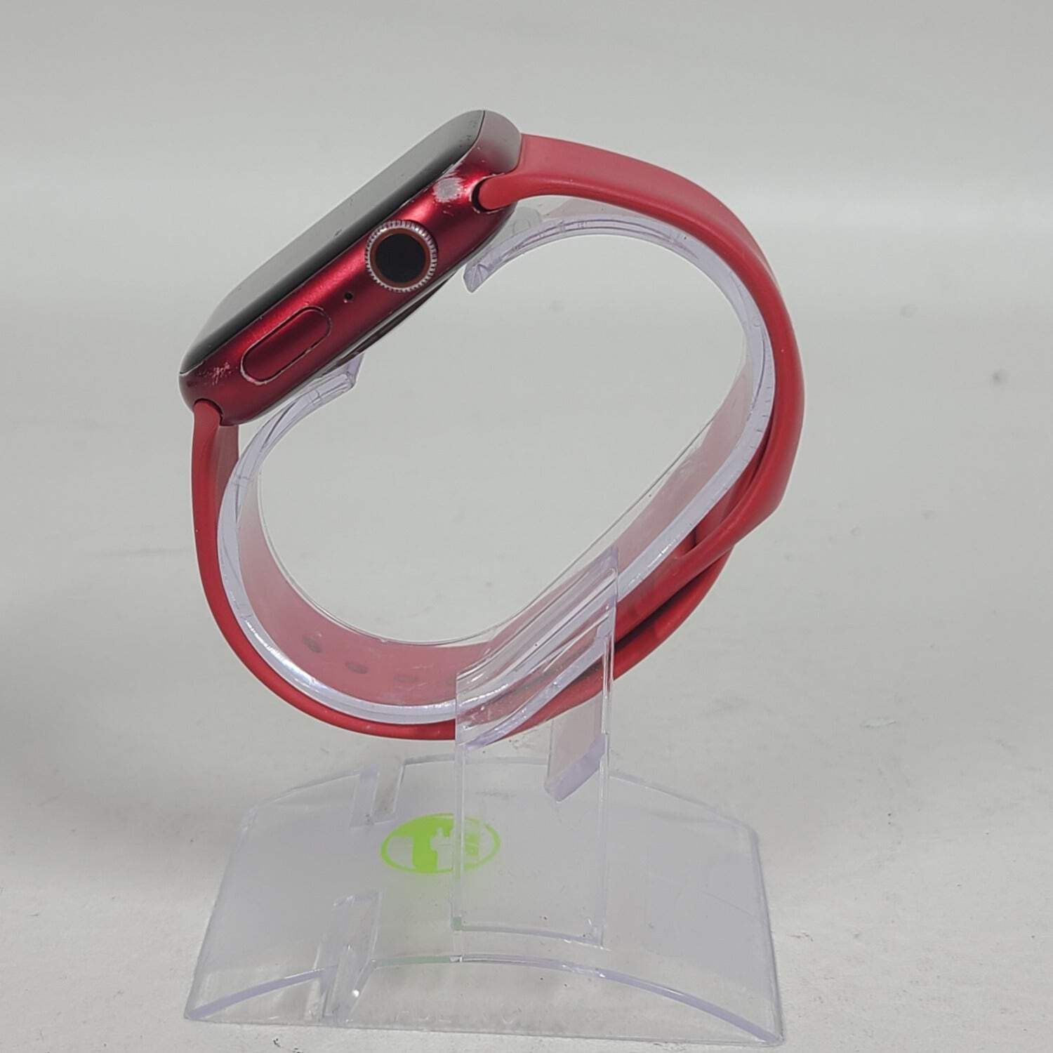 GPS Only Apple Watch Series 7 45MM Red Aluminum Red Sport Band MKJC3LL/A