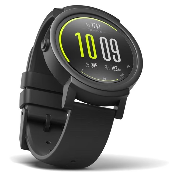Mobvoi TicWatchE 44mm Smartwatch – Black