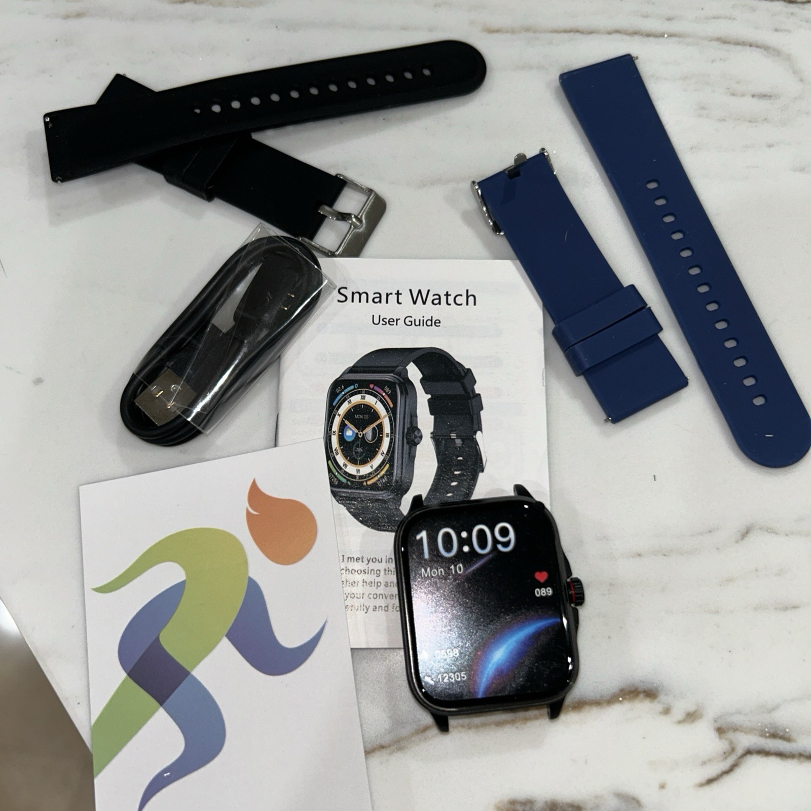 Smart Watch Men Rugged Heart Rate Fitness Tracker Waterproof Wristwatch New