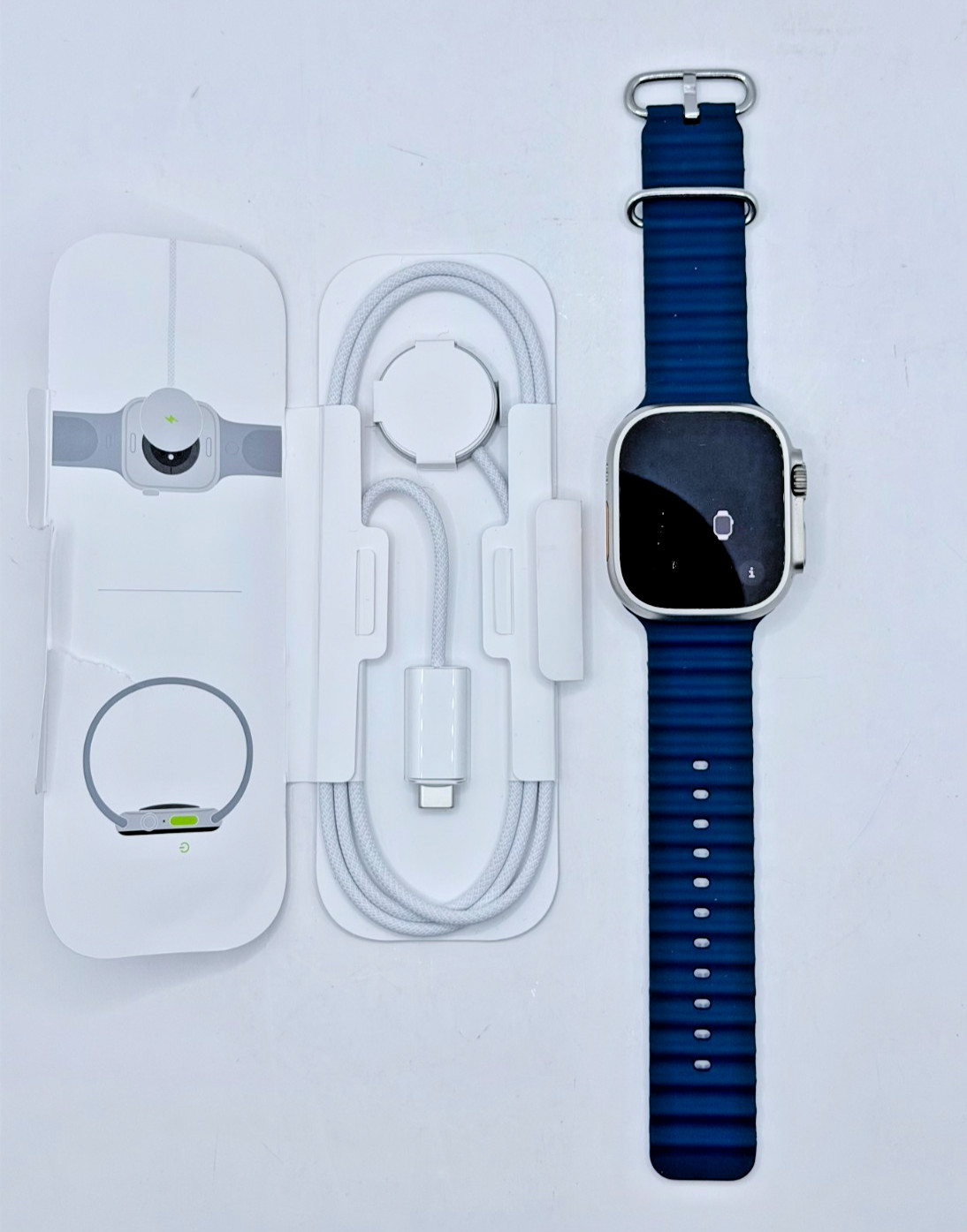 Apple Watch Ultra 2 GPS & Cellular 49mm Titanium Case with Blue Ocean Band – OB