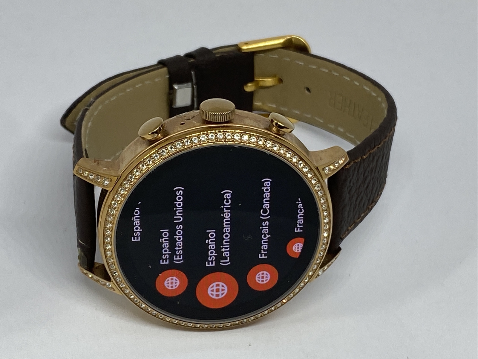 Fossil Gen 4 Authentic Digital Dial Smart Watch Custom Band FTW6015 CO133