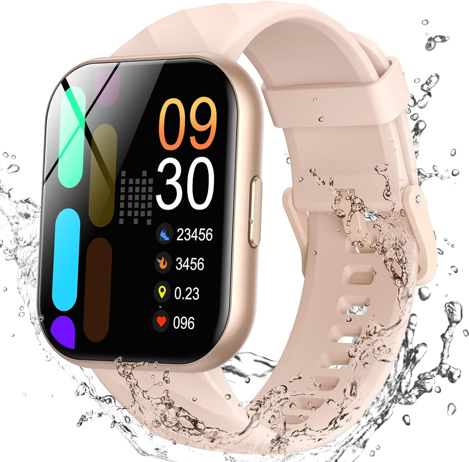 Smart Watch 5ATM Waterproof Watch for Swimming Fitness Activity Trac