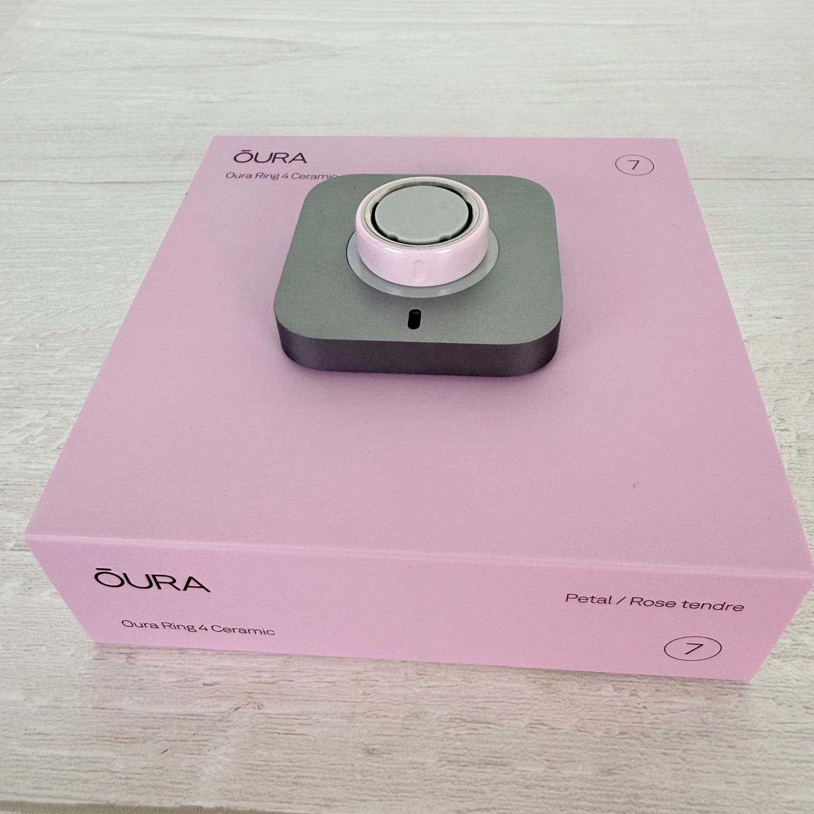 Oura Ring 4 Ceramic Smart Ring Size 7 Petal Pink Health Tracker Gen 4