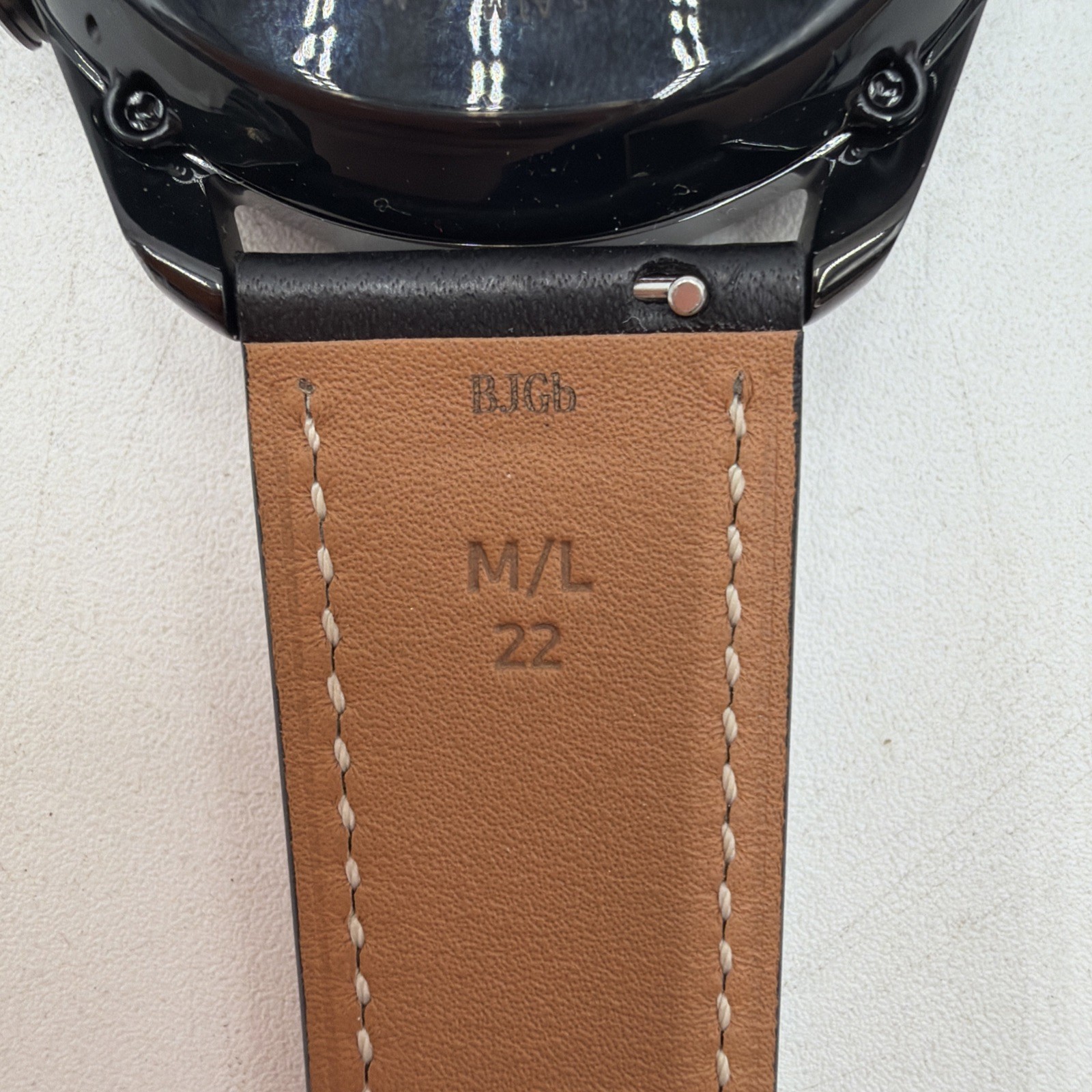 Samsung Galaxy Watch3 SM-R840 45mm Stainless Steel Case with Leather Strap