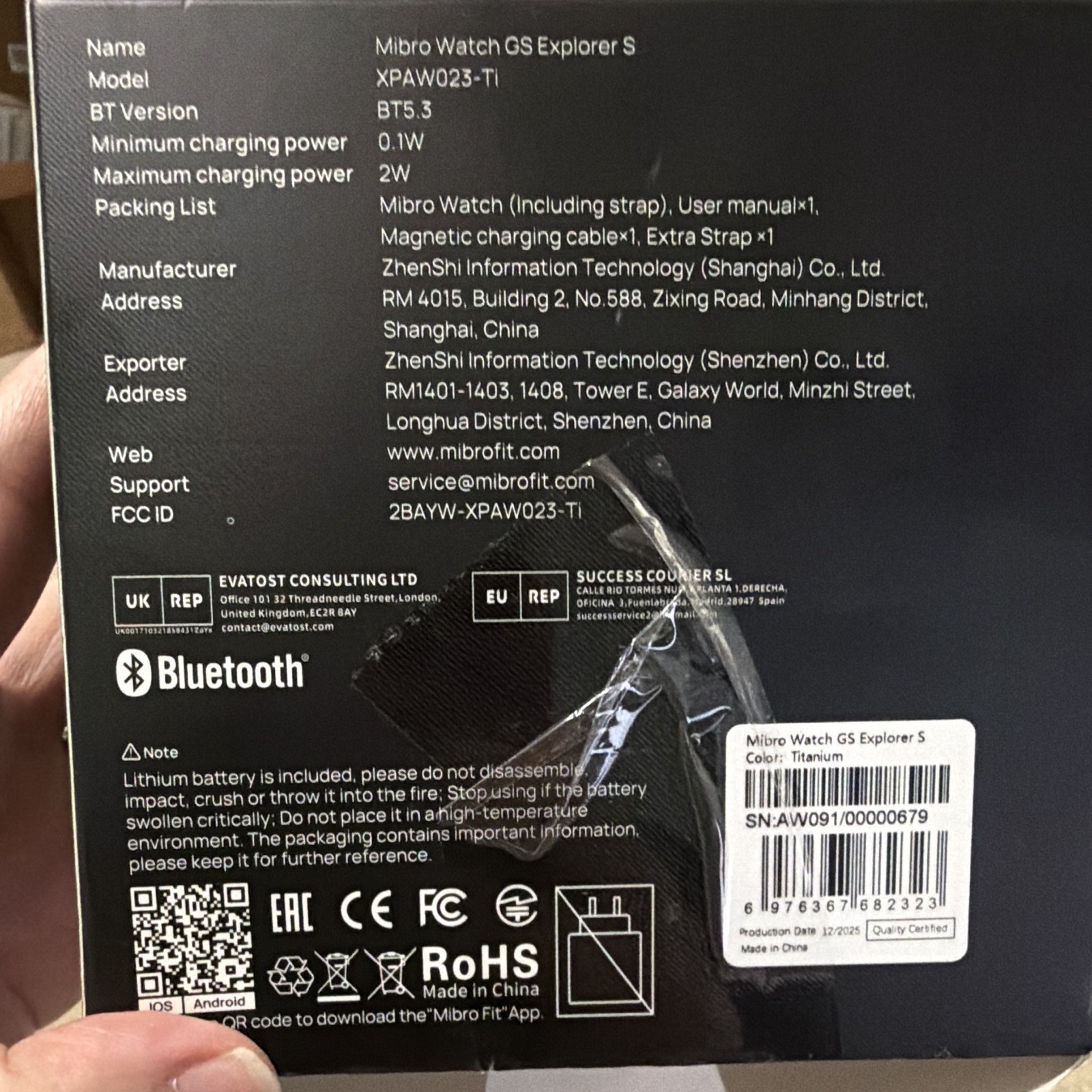 mibro GS Explorer S Titanium 55mm Smartwatch