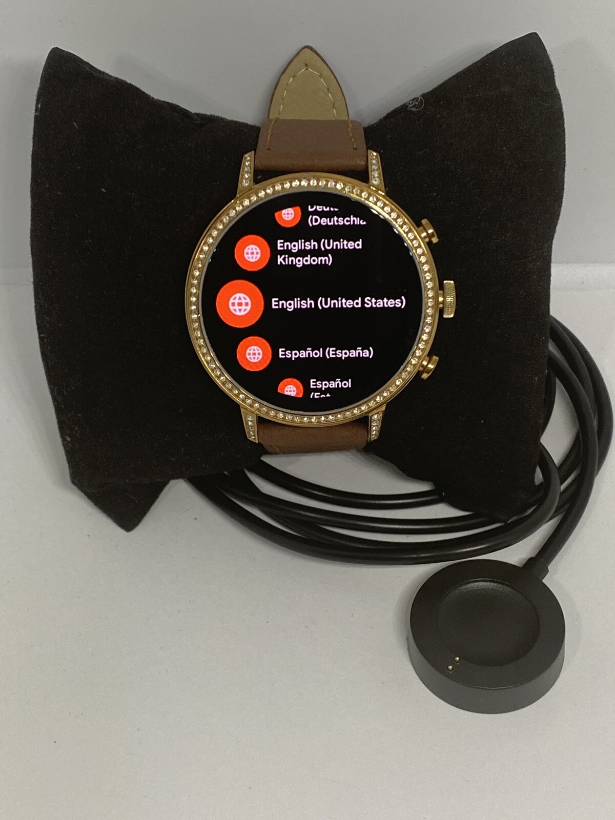 Fossil Gen 4 Authentic Digital Dial Smart Watch Custom Band FTW6015 AB83