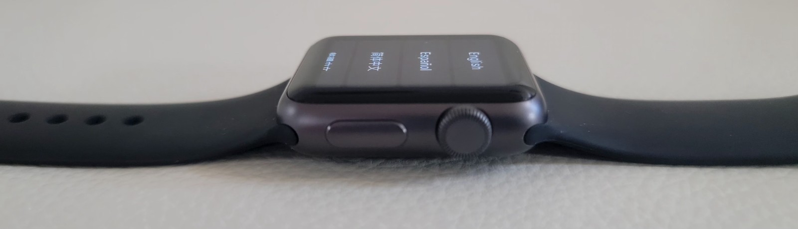 Apple Watch 1-Series 38mm Smartwatch (Space Gray Aluminum Case-Black Sport Band)
