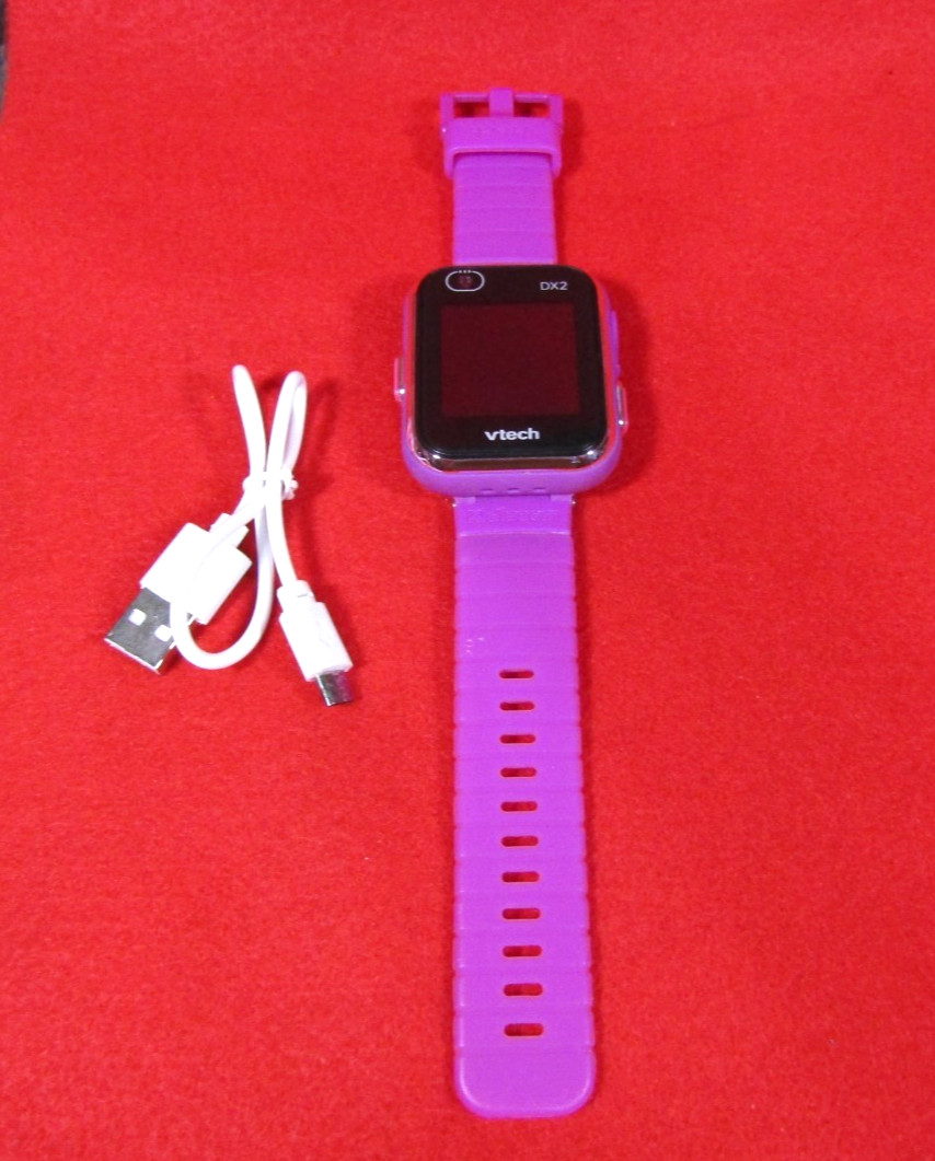 VTech DX2 KidiZoom Purple Smartwatch Kids Wristwatch Video Camera Learning