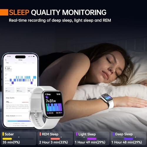 Smart Watch Alexa Built-in Fitness Watch ID208PLUS – White