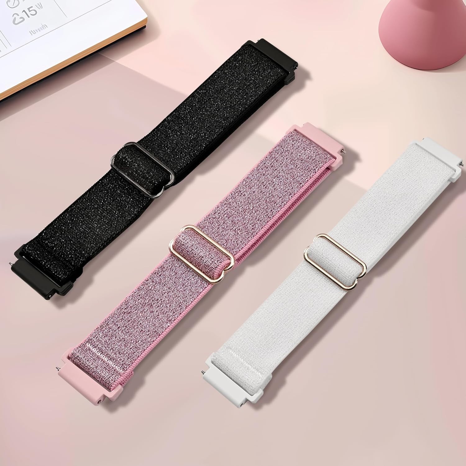 Soft & Breathable 22mm Nylon Watch Bands – Elastic Straps for Smartwatches