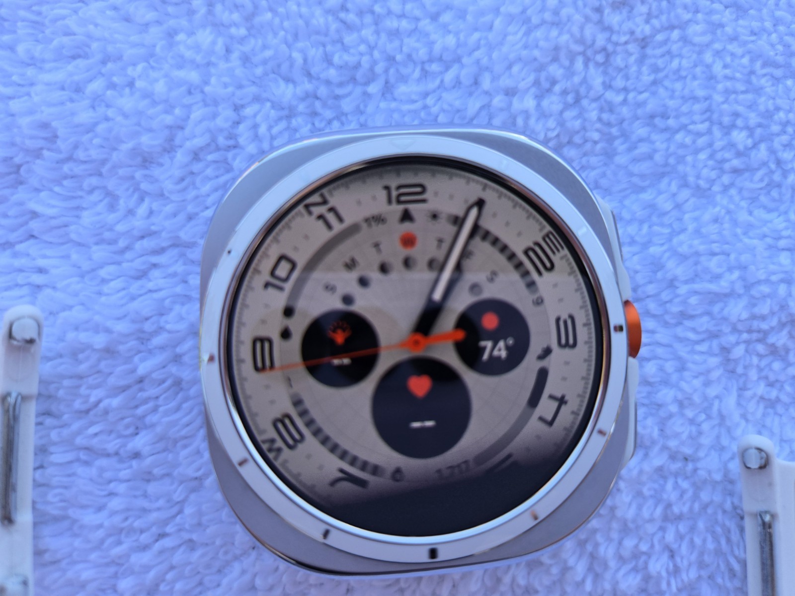 SAMSUNG Galaxy Watch Ultra 2SGD LTE AI GPS Smartwatch 2024 Titanium White Used