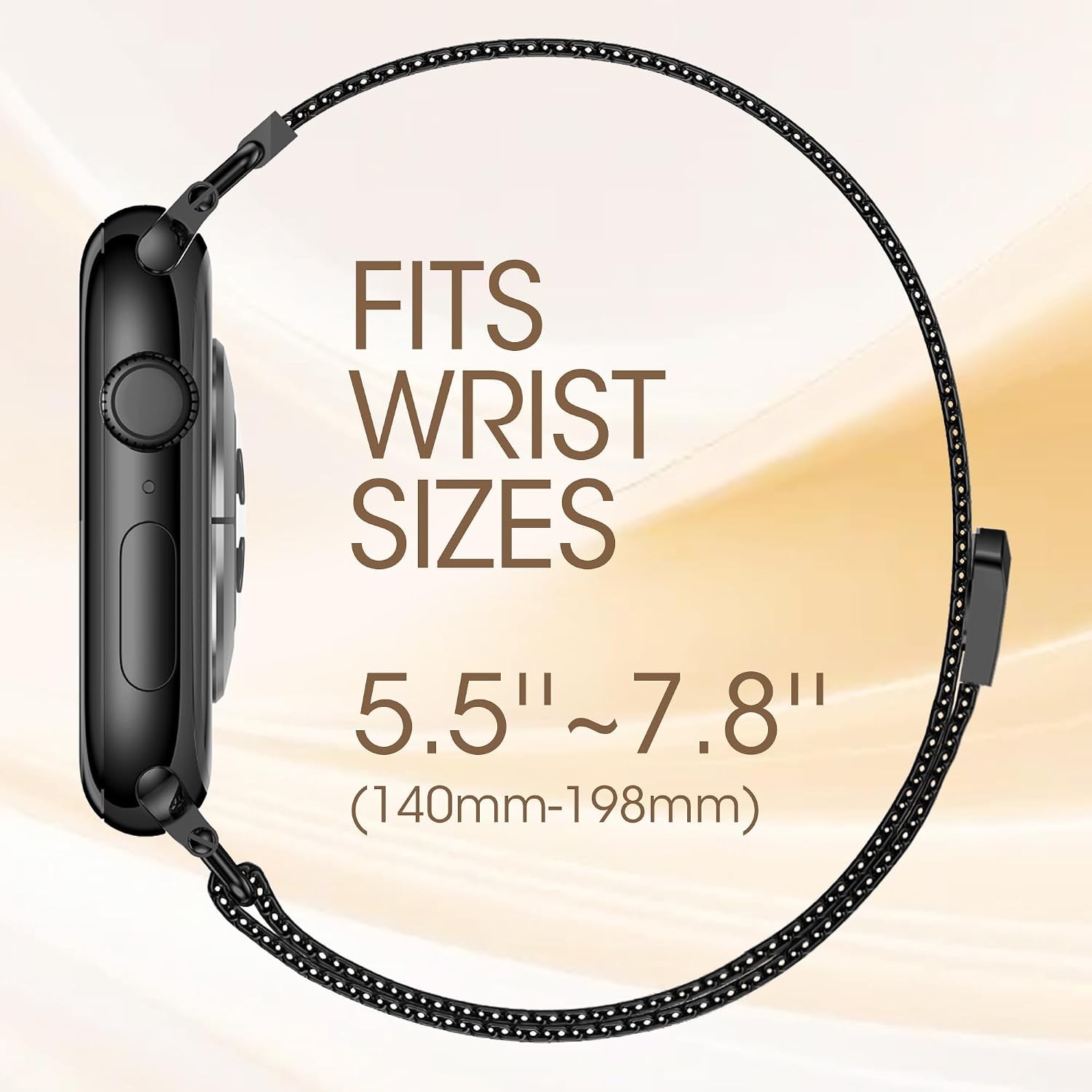 Case For Apple Watch 38mm 40mm 41mm 44mm 45mm 46mm Metal Mesh Strap Lightweight