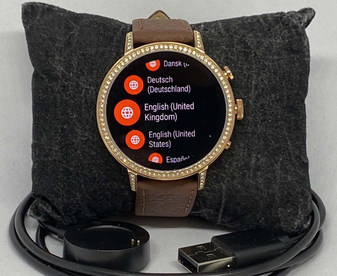 Fossil Gen 4 Authentic Digital Dial Smart Watch Custom Band FTW6015 LT302