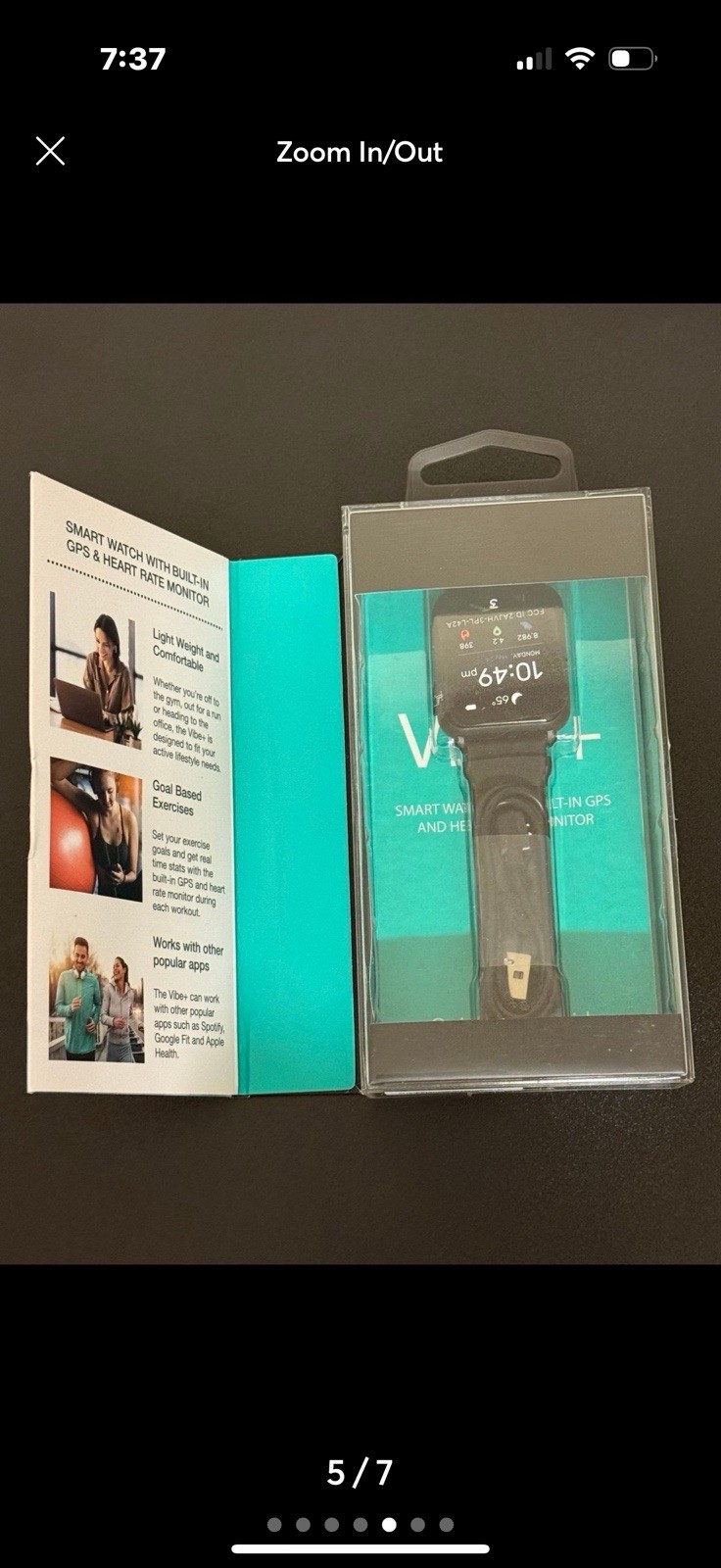 3Plus Pro Vibe+ smart watch with built in GPS and Heart Rate Monitor