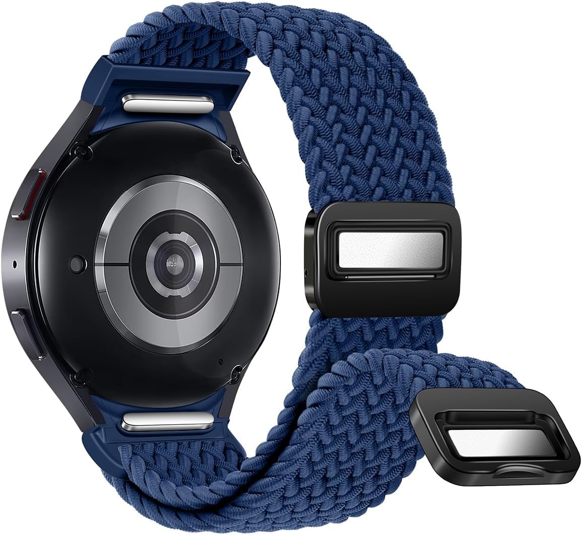 Braided Band for Galaxy Watch 6 7 5 Pro 40mm 44mm 46mm Elastic Nylon Strap