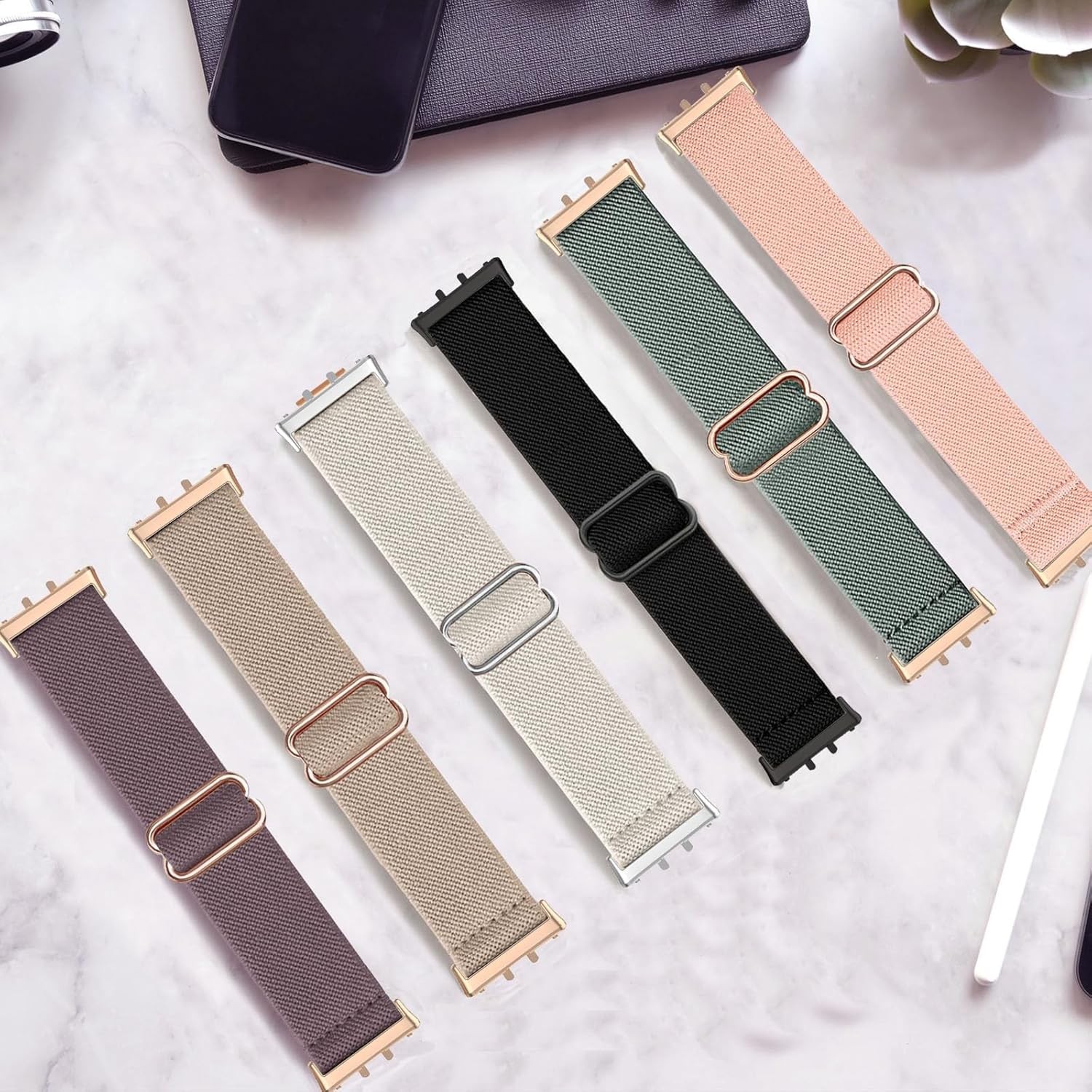 Stretchy Nylon Strap Compatible with Samsung Galaxy Fit 3 SM-R390