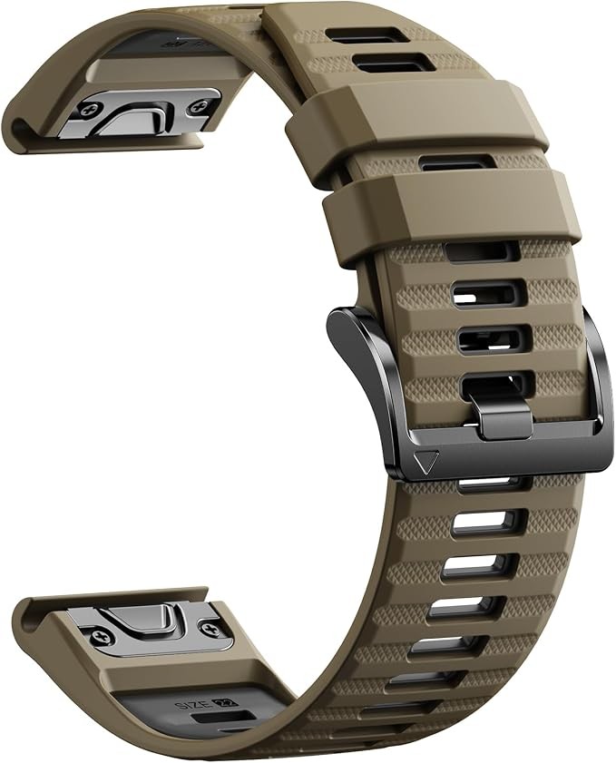 2 Pack Silicone Watch Bands Compatible with Garmin Fenix 8 Pro 47mm and Forerunn