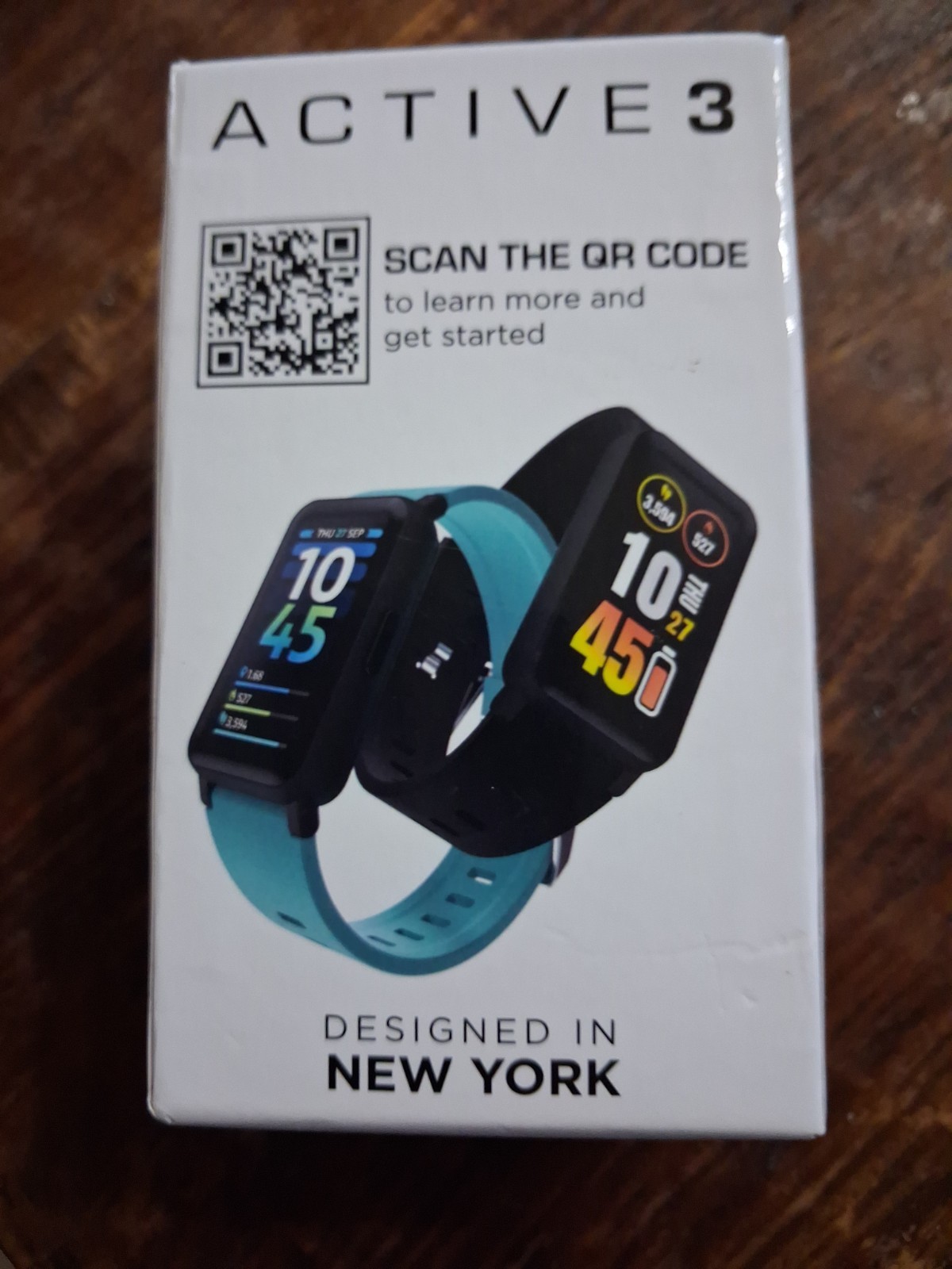iTech Active 3 Smartwatch/ Fitness Tracker-Silicone Band In Merlot NEW