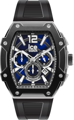 Ice Watch Men’s 024364 [ICE boliday] Black Blue Silver Steel Large Chronograph