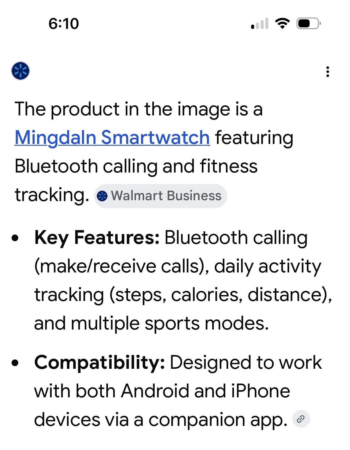 Mingdaln Smartwatch NIB
