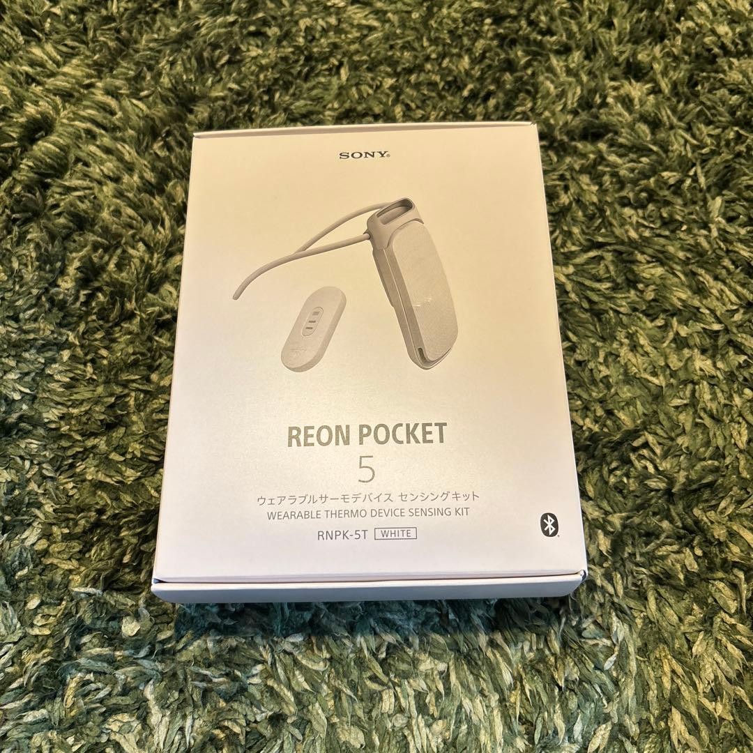 SONY REON POCKET 5 RNPK-5T Wearable Thermo Device TAG Kit White Used