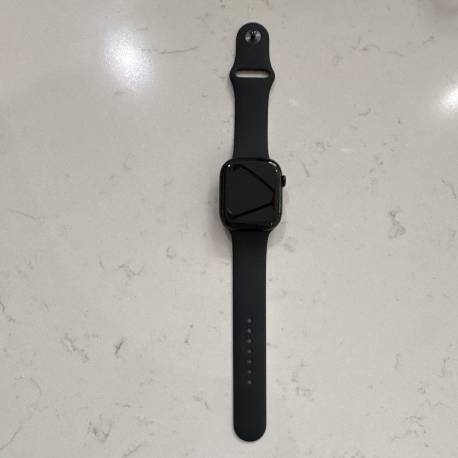 Apple Watch Series 10 46mm Jet Black Aluminum Case Silicone Band w/ Extra Bands