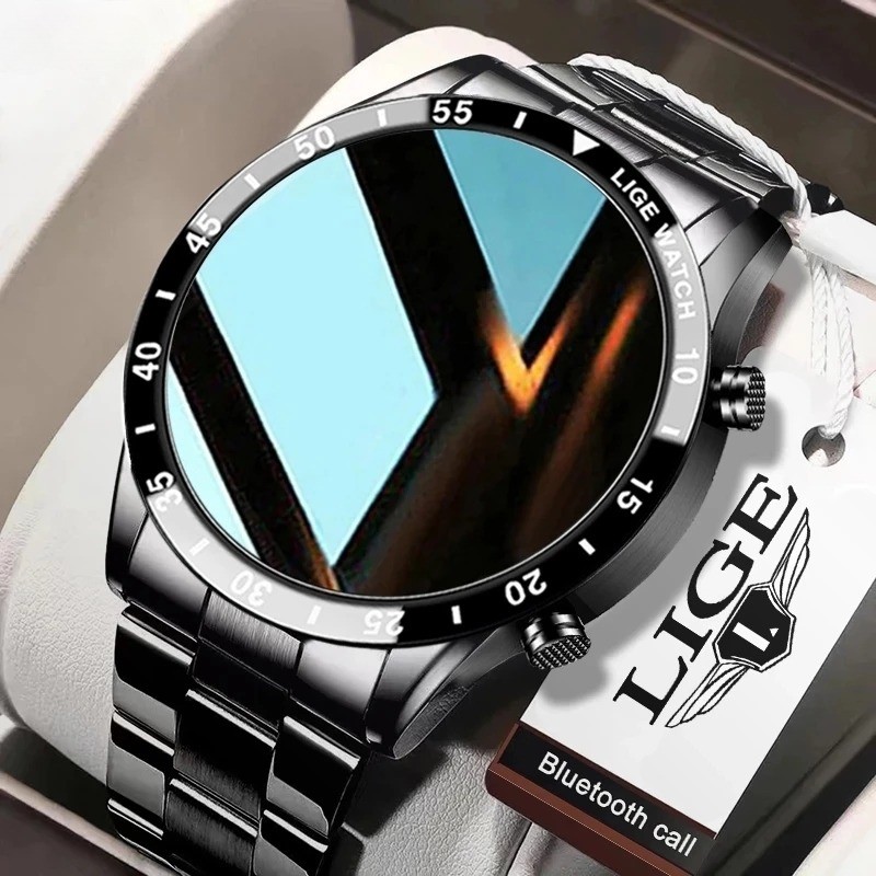 Smart Watch for Men Bluetooth Call Rugged Fitness Tracker Heart Rate Waterproof