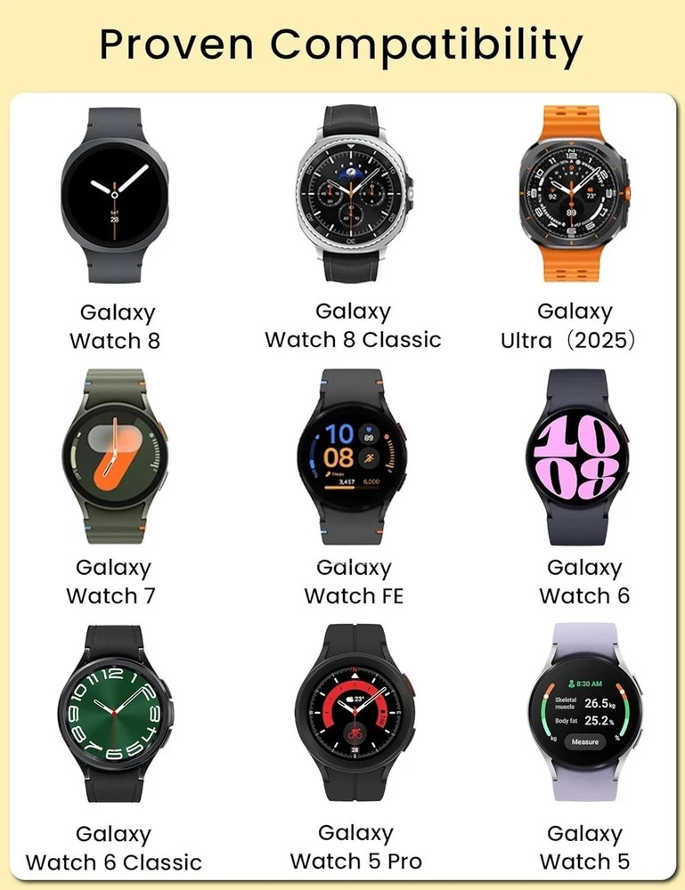 1 Pack Samsung Watch Charger Galaxy Watch 8/8 Classic/Ultra/7/6/5/4/3/Active 2/1
