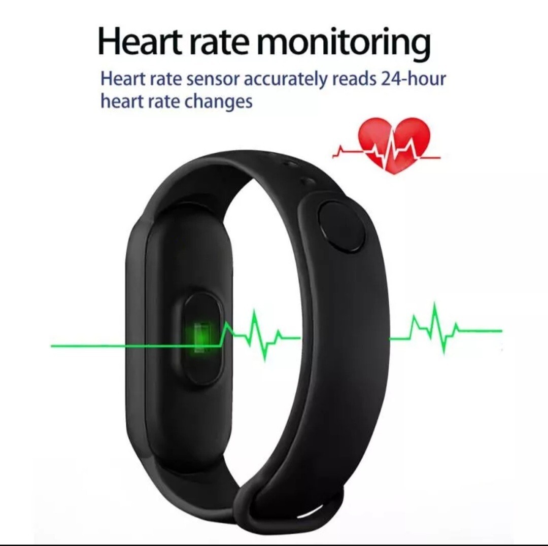M7 Smart Band MIband Waterproof Smart Watch For Men – Woman (Yello Band)