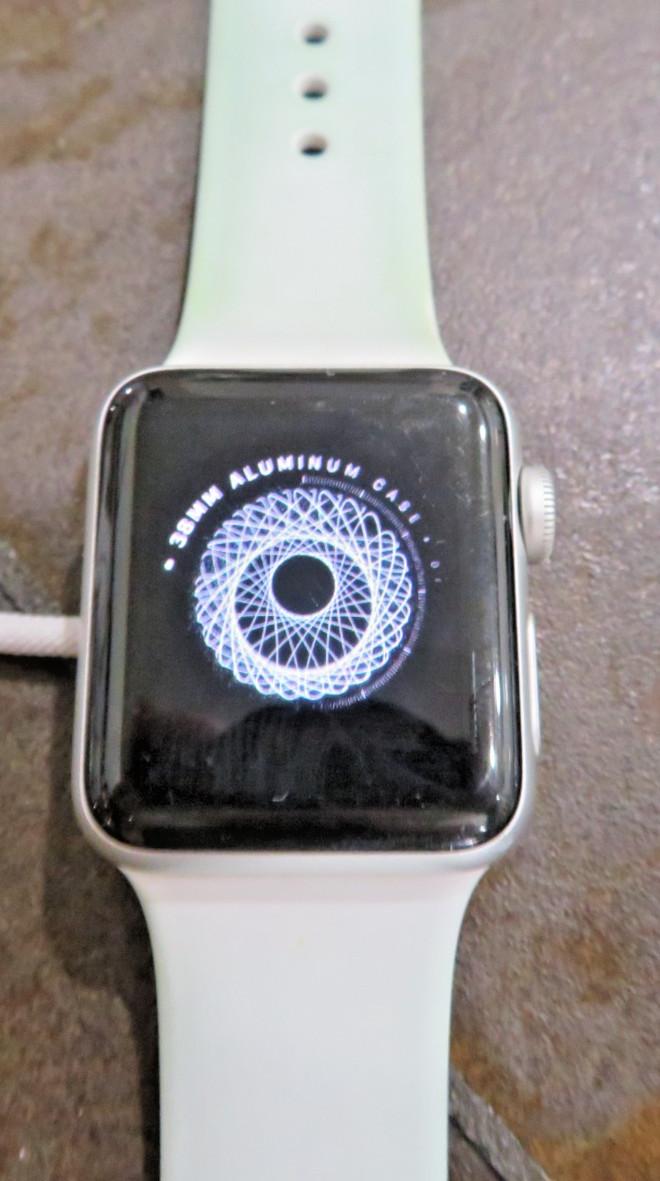 Apple Watch Series 3 38mm Silver Aluminum Case White Sport Band Smartwatch Parts