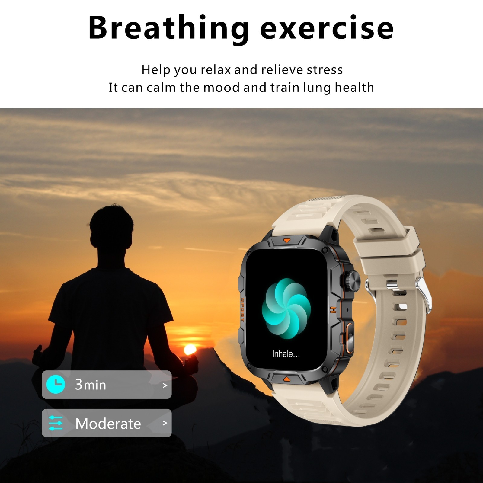 🔥Smart Watch Men Call Receive/Dial for iOS Android Health Monitor Waterproof