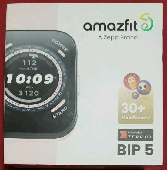 Amazfit Bip 5 Smartwatch & Fitness Tracker Bluetooth Calling – Pink