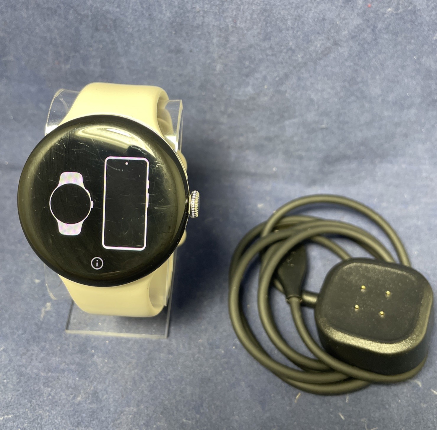 Google Pixel Watch 3 45mm GPS Wifi – Silver / Porcelain