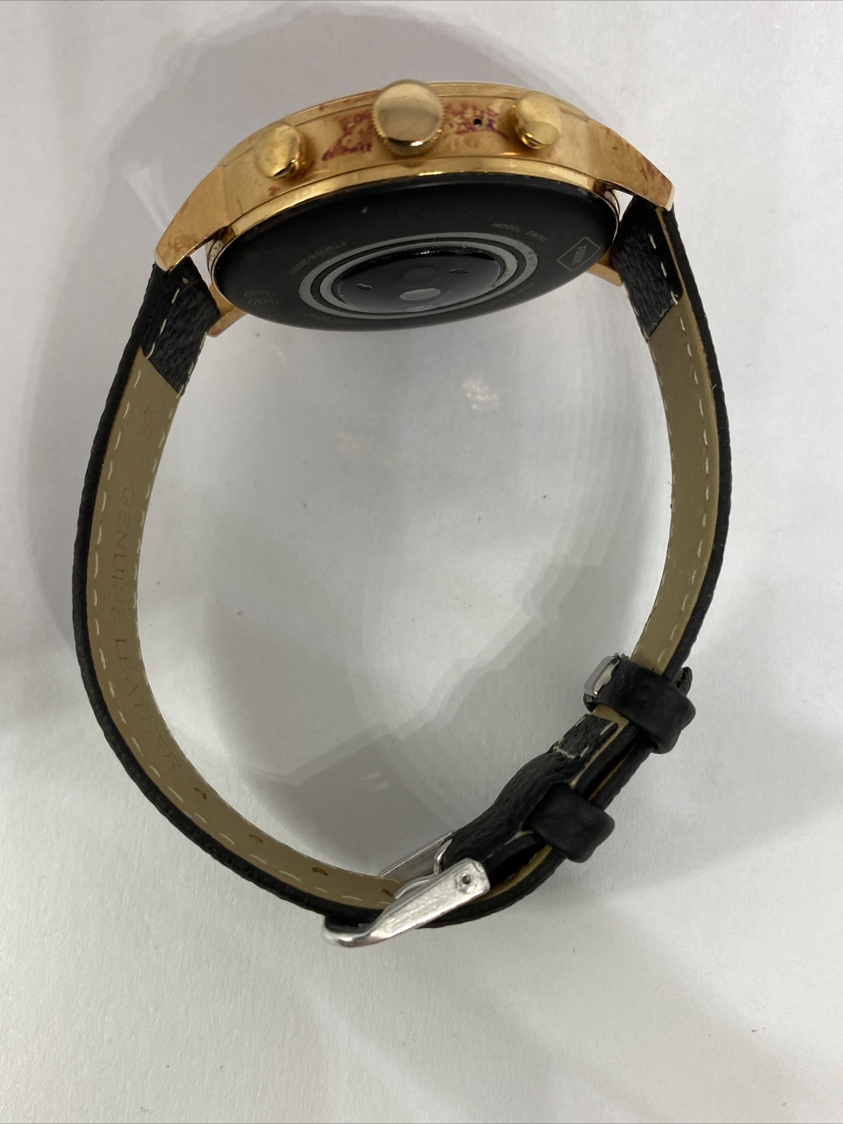 Fossil Venture HR Gen 4 FTW6018 Women’s Black Leather Digital Dial Smart Watch