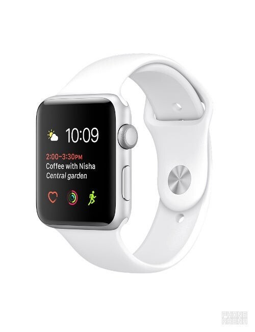 Apple Watch Series 1 42mm Aluminum Case White Sport Band – (MNNL2LL/A)