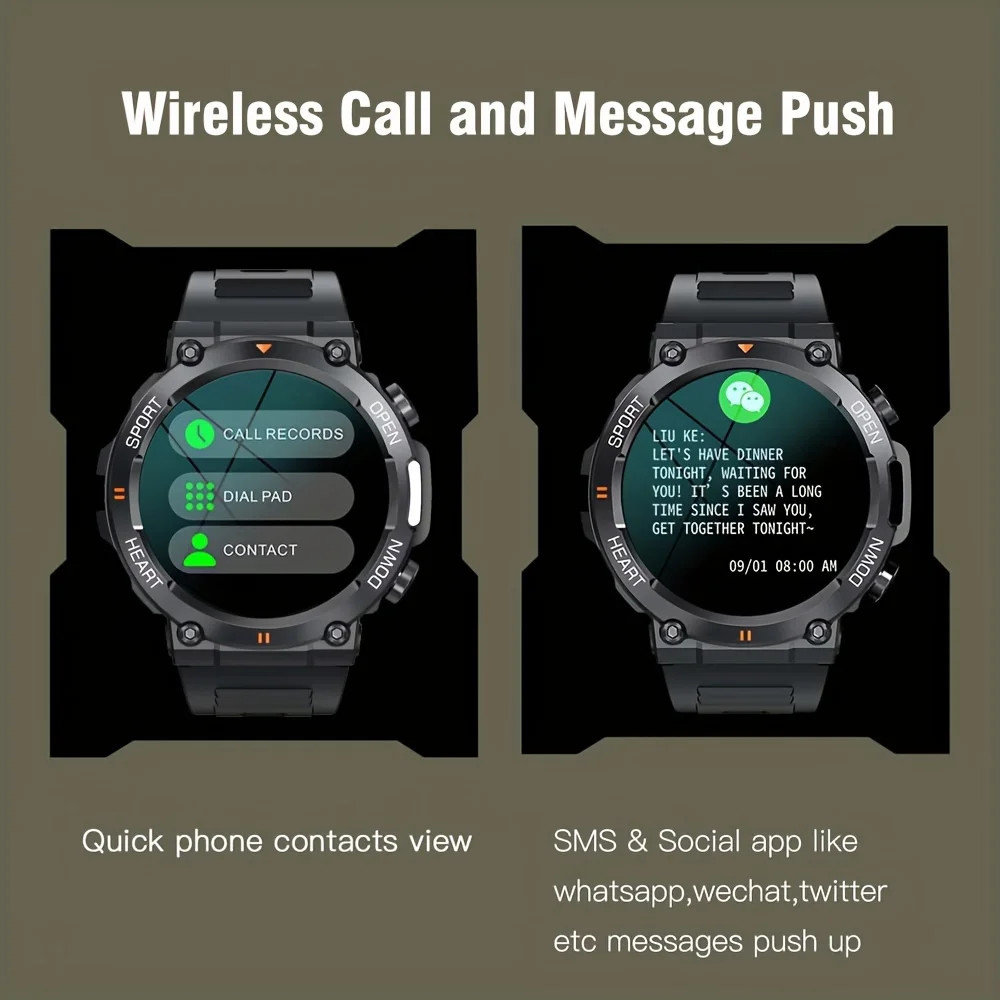 K56Pro Smart Watch for Men Heart Rate Blood Bluetooth Sport 400Mah Long Standby