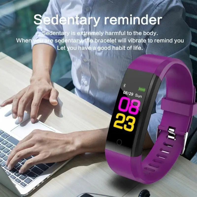115Plus Smart Watch Men Women Fitness Tracker Sport Watch Waterproof Smartwatch