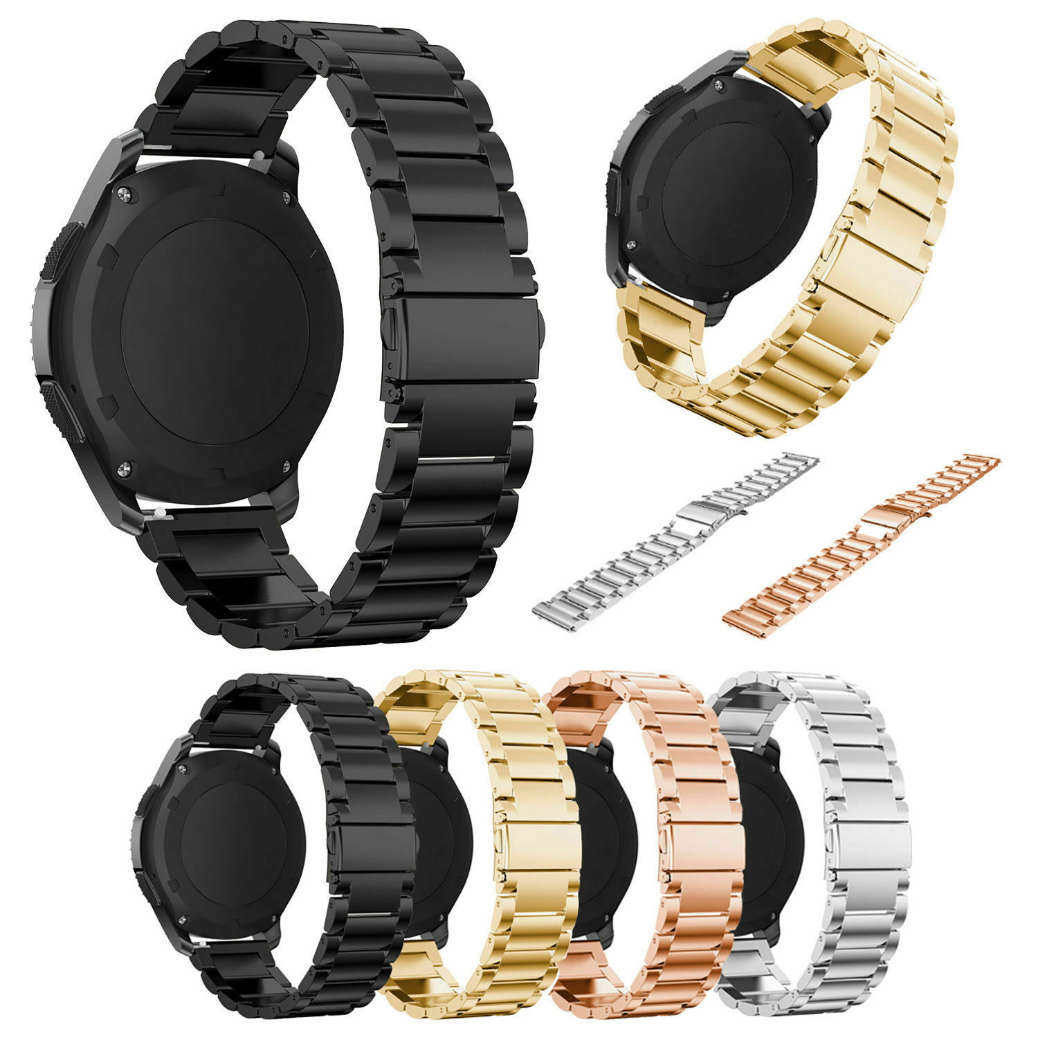22mm Stainless Steel Strap Band For Samsung Gear S3 Frontier & Classic Watch