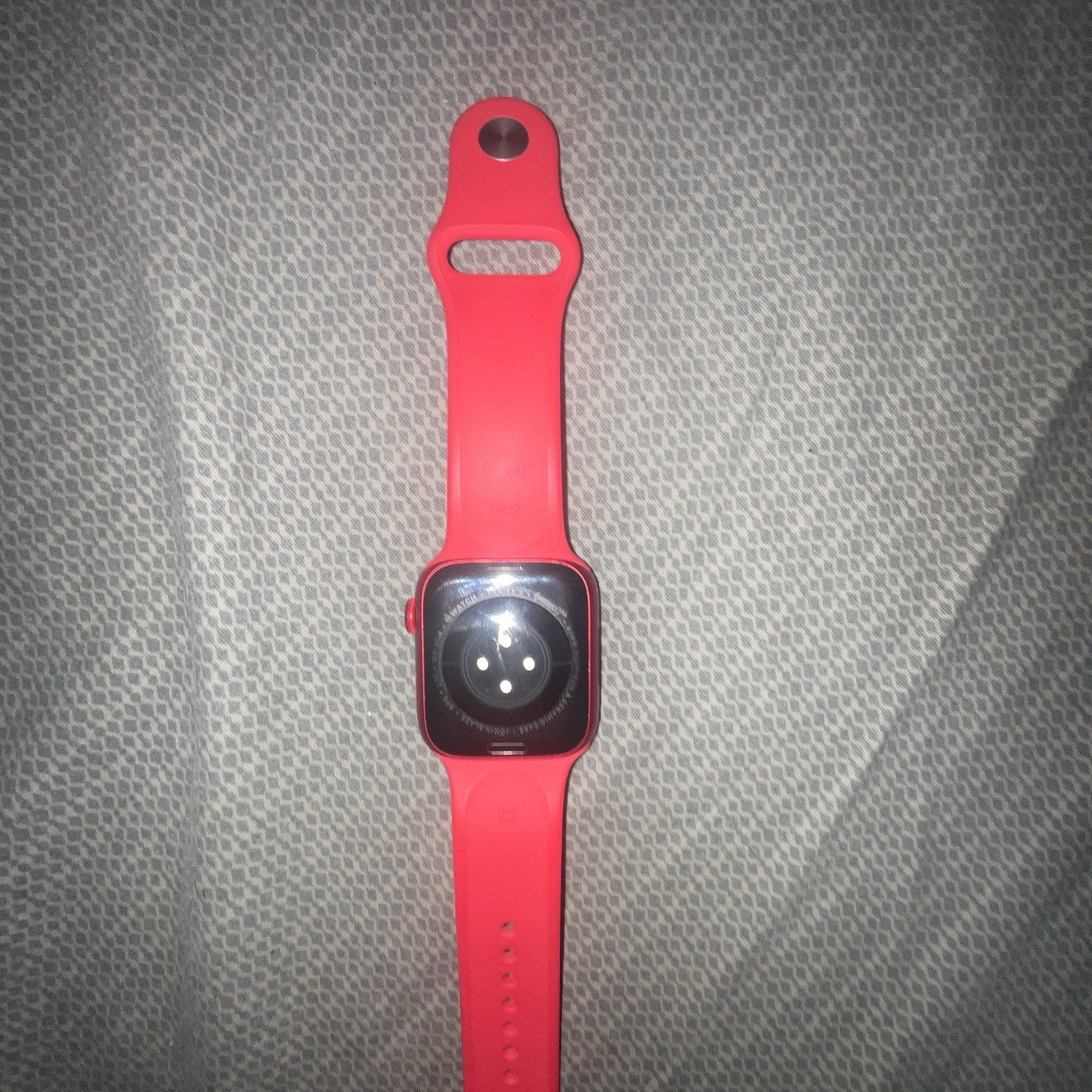 Apple Watch Series 8 45mm Red Aluminum Case Red Silicone Band 32GB Unlocked