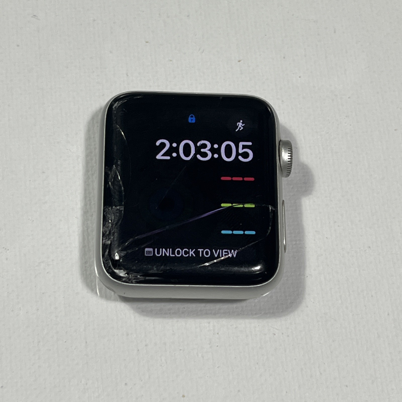 Apple Watch Series 3 42mm Gray Aluminum Case Password Locked AS-IS