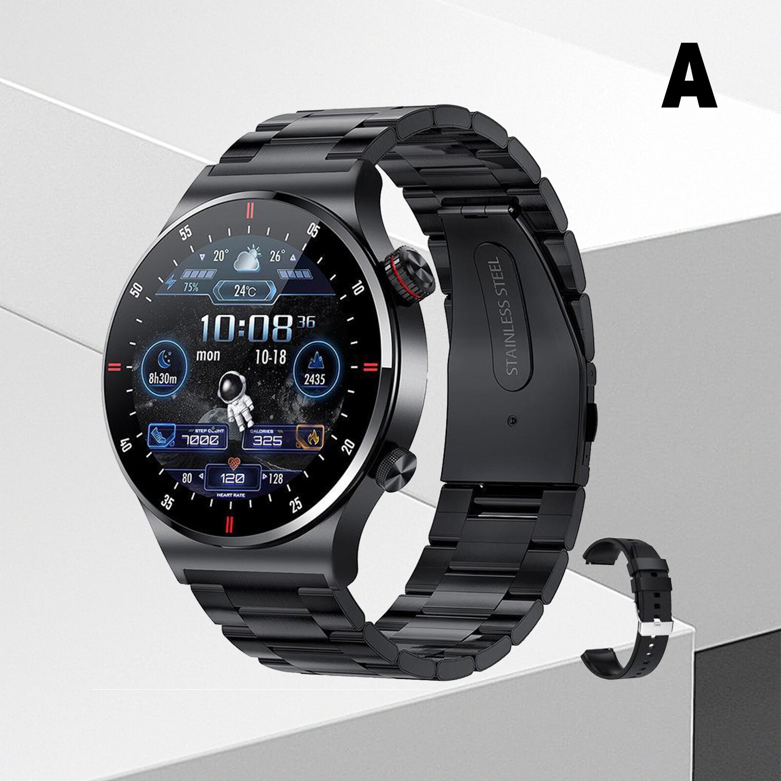 New Smart Watch Men Waterproof Smartwatch Bluetooth for iOS/AndroidEO