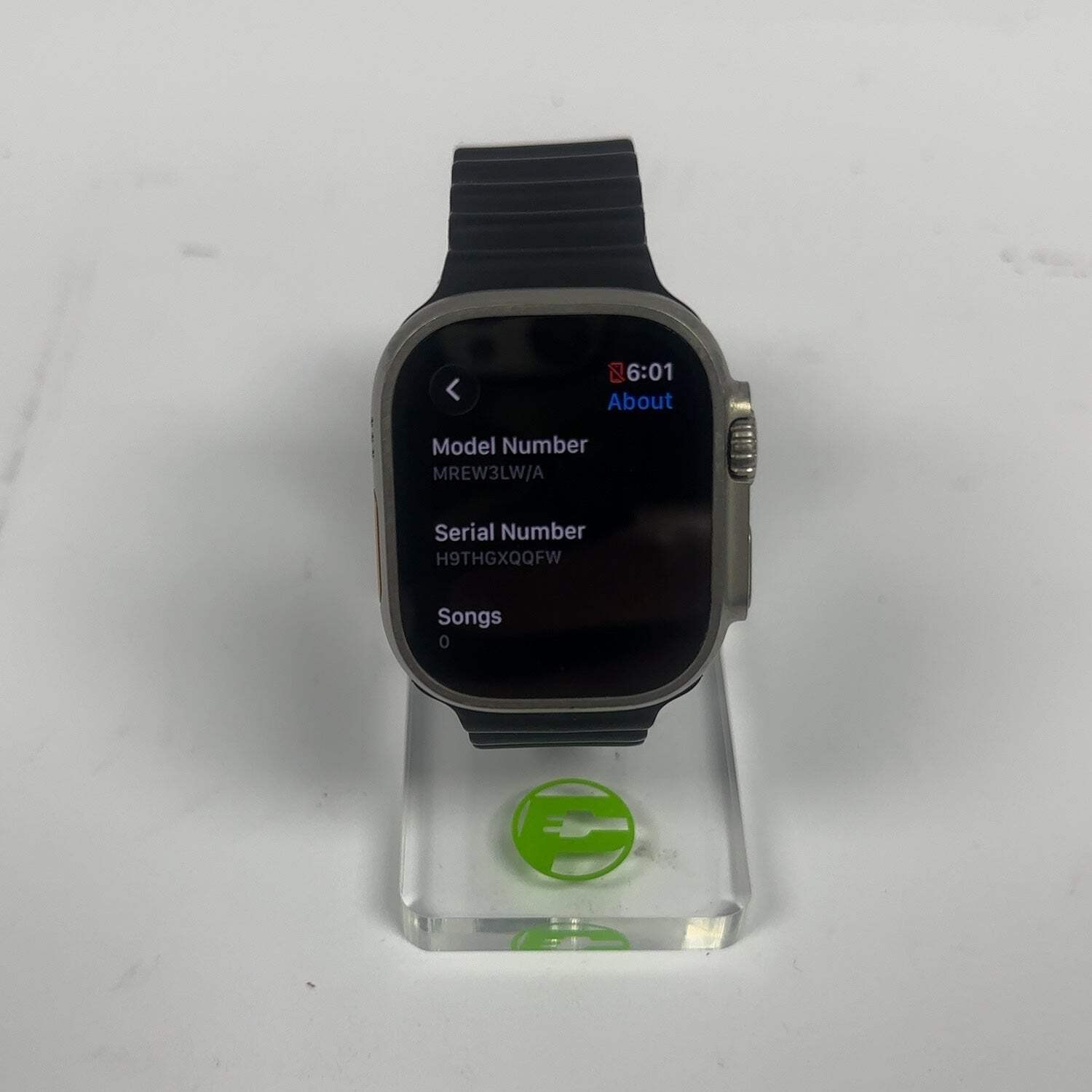 GPS Only Apple Watch Ultra 2 49MM Black Titanium Aftermarket Band MREW3LW/A
