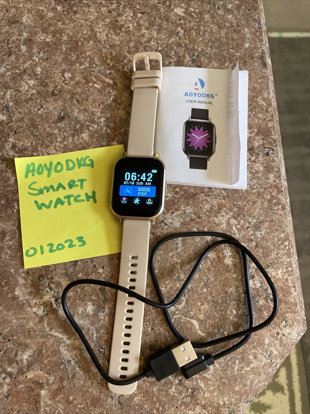 Full Touch Smart Watch Rose Gold, Pink Aoyodkg Fun Keep Minimal Use
