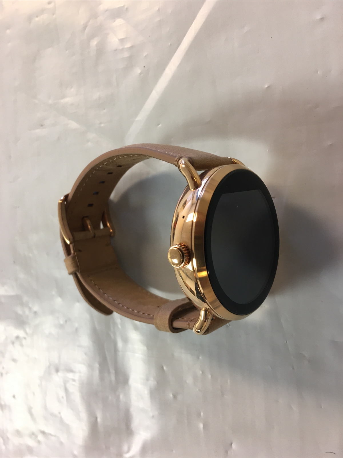 Fossil Q Wander Gen 2 45mm Rose Gold Leather Light Brown Smartwatch – FTW2102