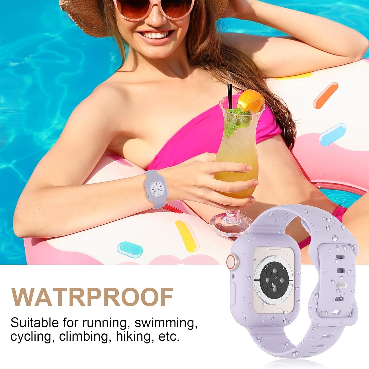 Silicone Band Bumper Case for Apple Watch Series 8 9 10 11 38mm 40mm 41mm 42mm