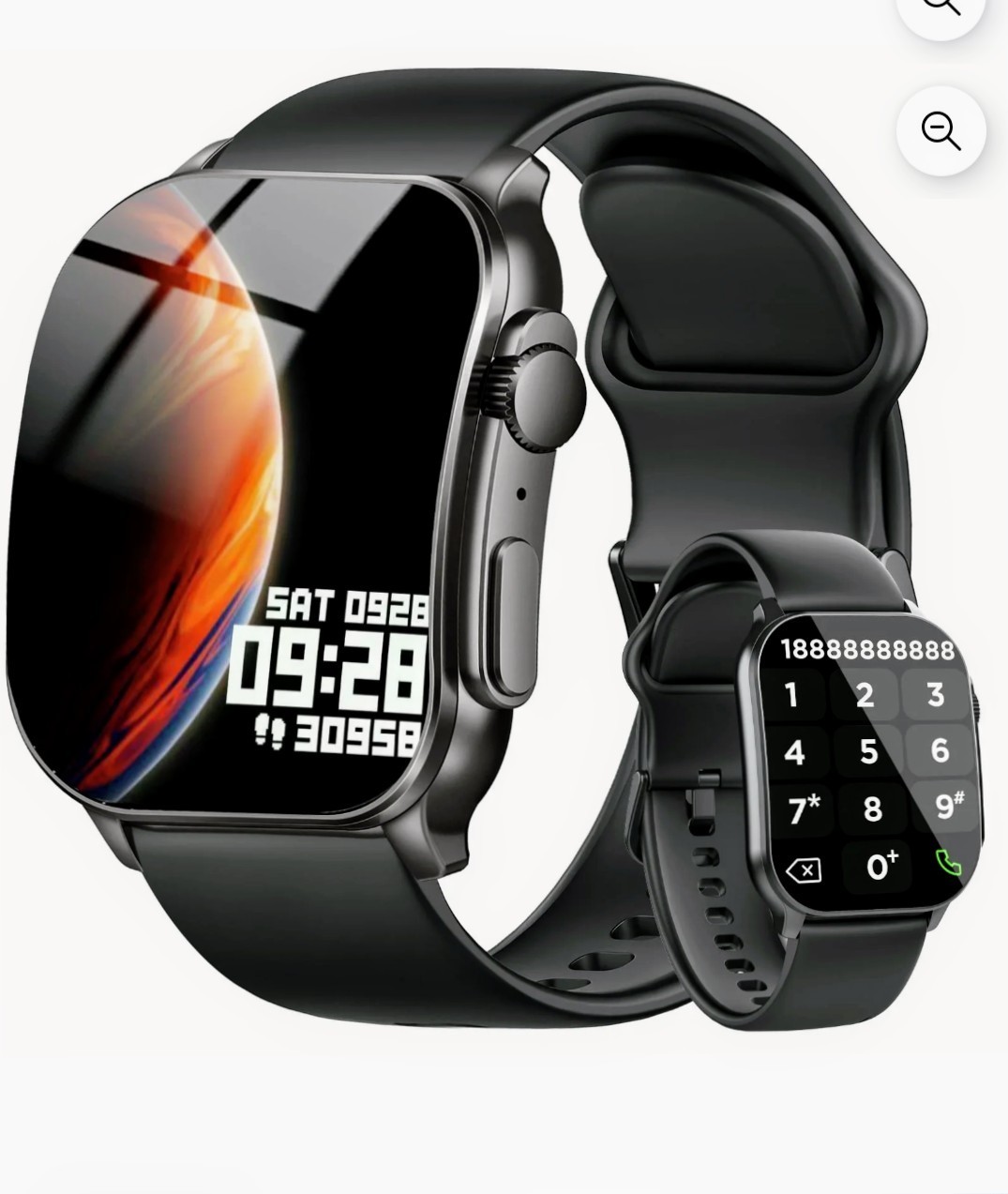 Smart Watch fits for Android and iPhone, 2.01″AMOLED Screen, Smart Watch
