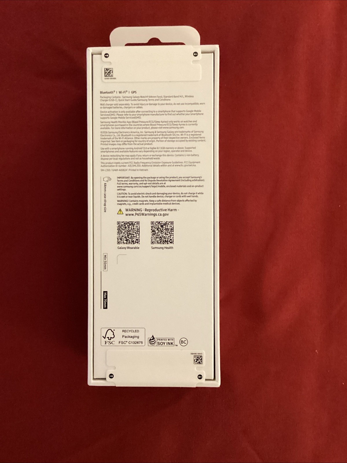 Samsung Galaxy Watch9 (44mm Face) Standard Band M/L Black Brand New Sealed Box